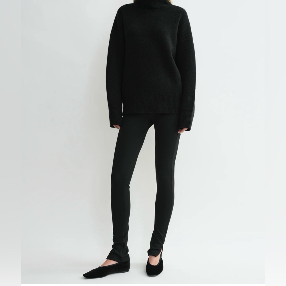 Toteme zip leggings black